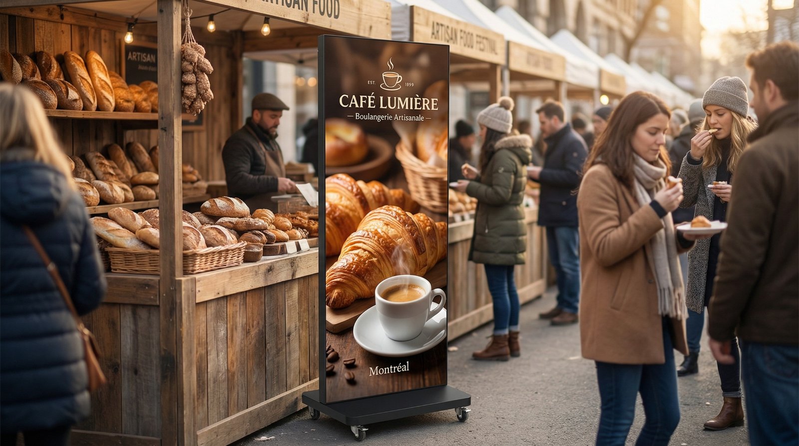 VERTILED display at a market